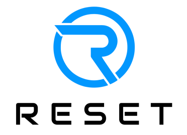 Reset logo hvitur bakgrunnur